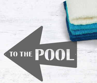 Metal Pool Sign - Simply Royal Design